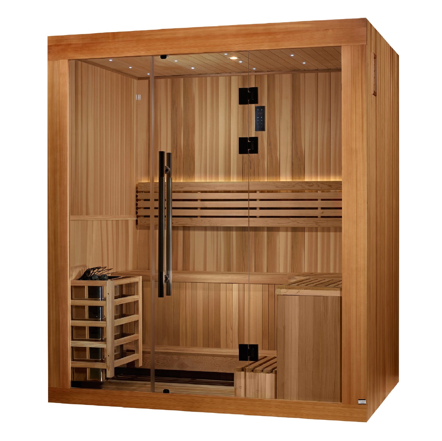 Golden Designs Updated "Copenhagen" 3 Person Traditional Sauna - GDI-7389-02