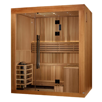 Golden Designs Updated "Copenhagen" 3 Person Traditional Sauna - GDI-7389-02