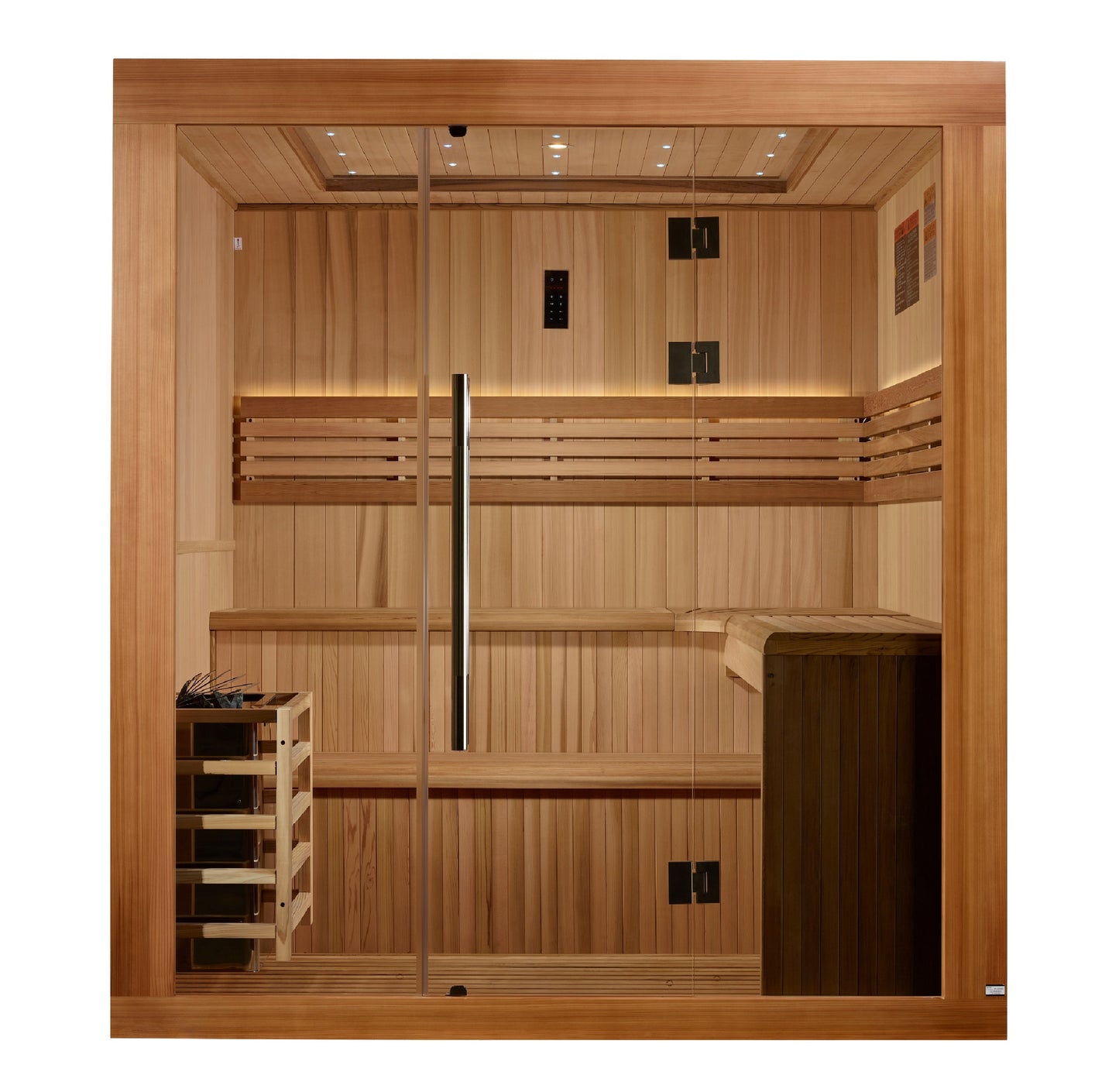 Golden Designs Updated "Osla" 6 Person Traditional Sauna  - GDI-7689-02