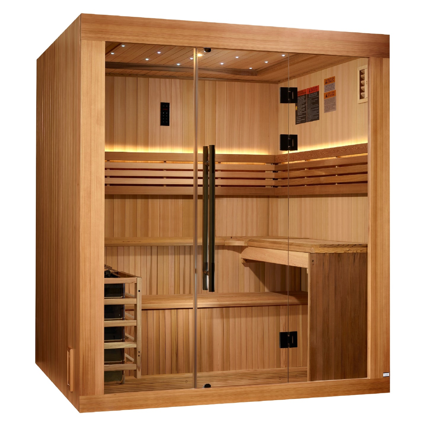 Golden Designs Updated "Osla" 6 Person Traditional Sauna  - GDI-7689-02