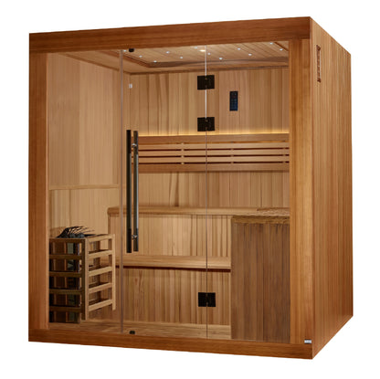 Golden Designs Updated "Osla" 6 Person Traditional Sauna  - GDI-7689-02