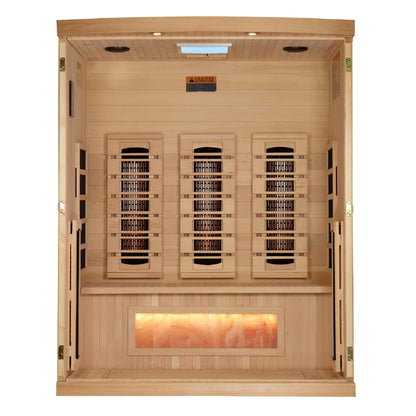 Golden Designs "Reserve Edition" 3 Person Full Spectrum with Himalayan Salt Bar - GDI-8030-03