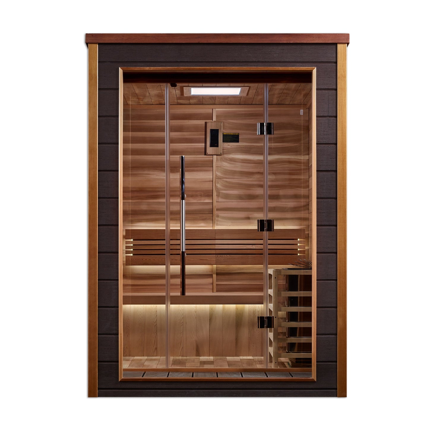 Golden Designs "Narvik" 2 Person Outdoor-Indoor Traditional Sauna  - GDI-8202-01