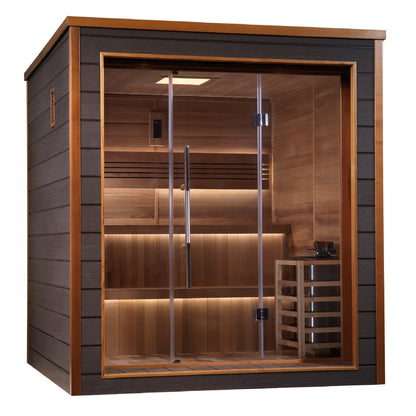 Golden Designs "Narvik" 2 Person Outdoor-Indoor Traditional Sauna  - GDI-8202-01