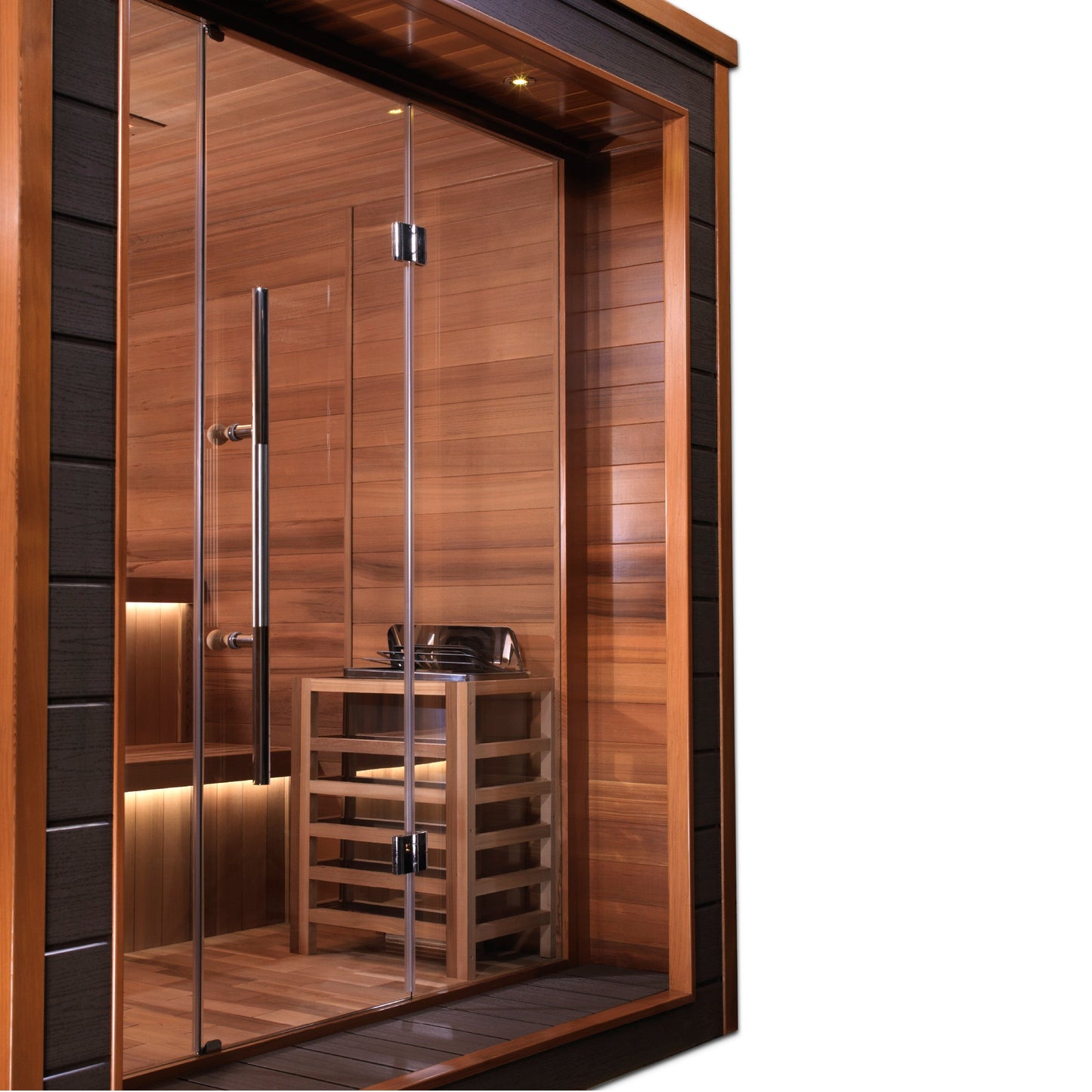 Golden Designs "Bergen" 6 Person Outdoor-Indoor Traditional Sauna  - GDI-8206-01