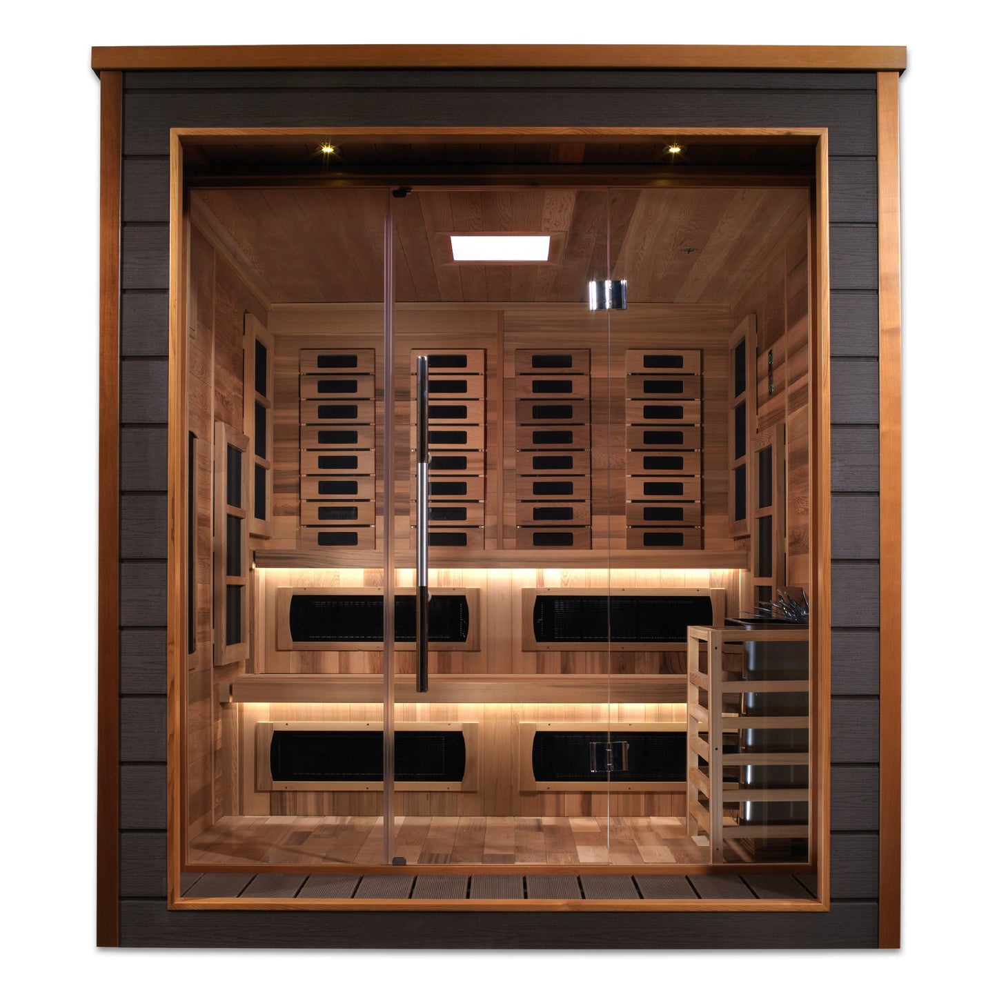 Golden Designs "Karlstad" 6 Person Outdoor-Indoor PureTech Hybrid Full Spectrum Sauna - GDI-8226-01