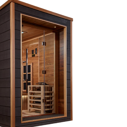 Golden Designs "Karlstad" 6 Person Outdoor-Indoor PureTech Hybrid Full Spectrum Sauna - GDI-8226-01