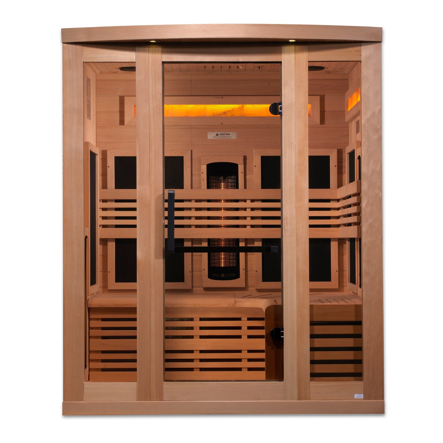 Golden Designs "Reserve Edition" 3 Person Near Zero EMF Full Spectrum with Himalayan Salt Bar - GDI-8230-01