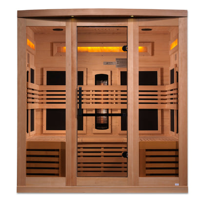 Golden Designs "Reserve Edition" 6 Person Near Zero EMF Full Spectrum with Himalayan Salt Bar  - GDI-8260-01