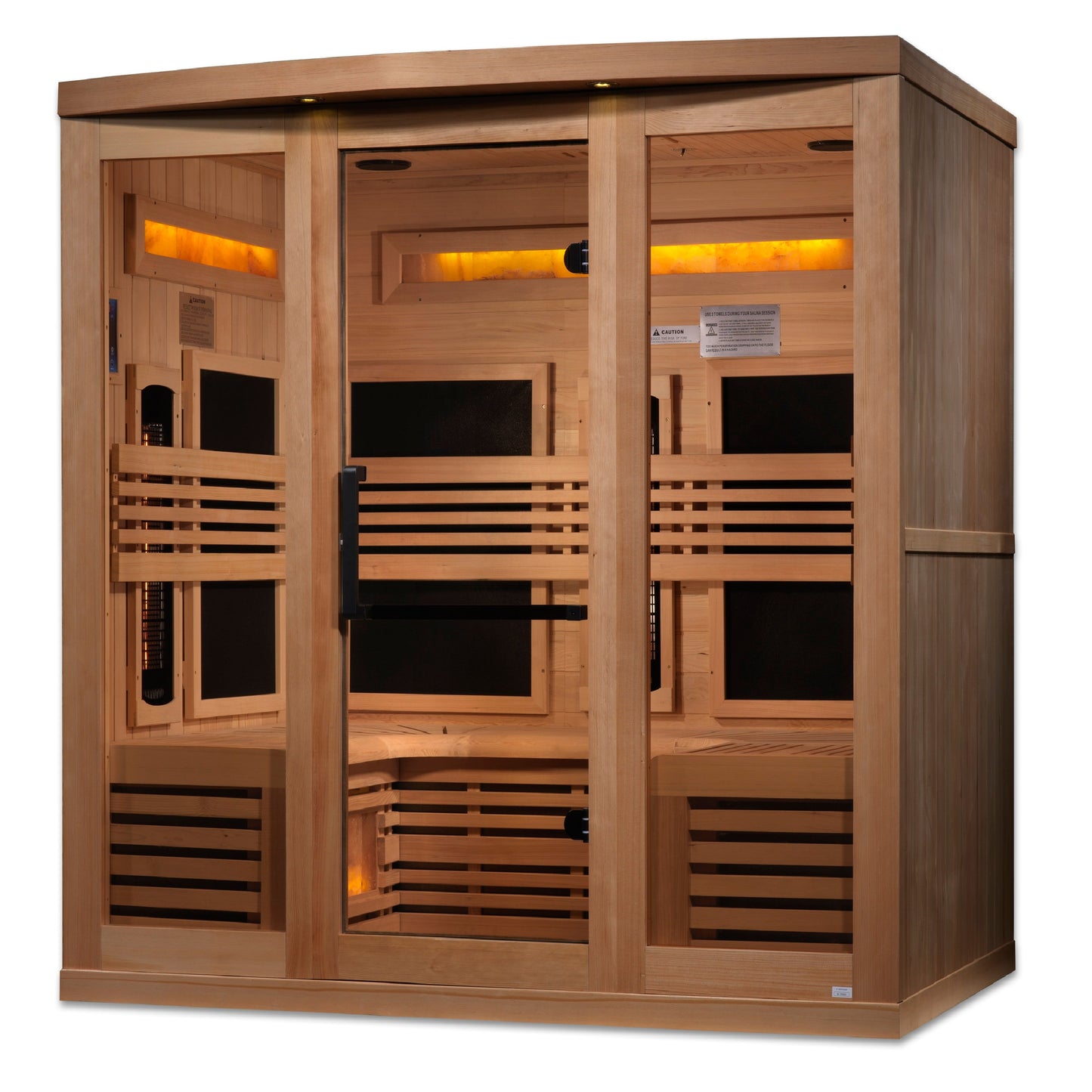 Golden Designs "Reserve Edition" 6 Person Near Zero EMF Full Spectrum with Himalayan Salt Bar  - GDI-8260-01