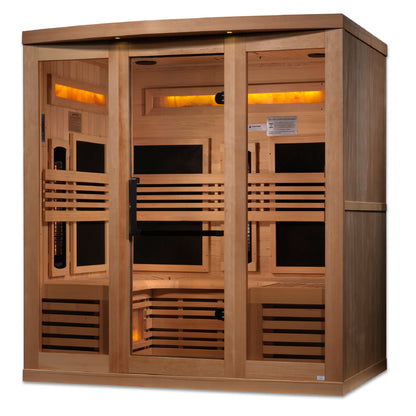 Golden Designs "Reserve Edition" 6 Person Near Zero EMF Full Spectrum with Himalayan Salt Bar  - GDI-8260-01