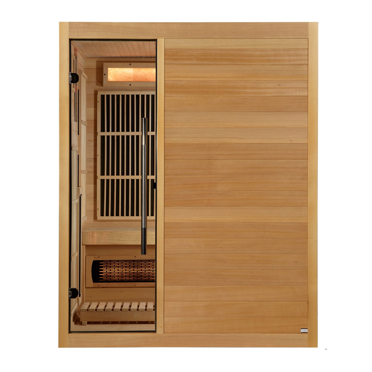 Golden Designs "Soria" 3 Person Hybrid Sauna (Indoor) Full Spectrum and Harvia Traditional Stove - GDI-8330-01