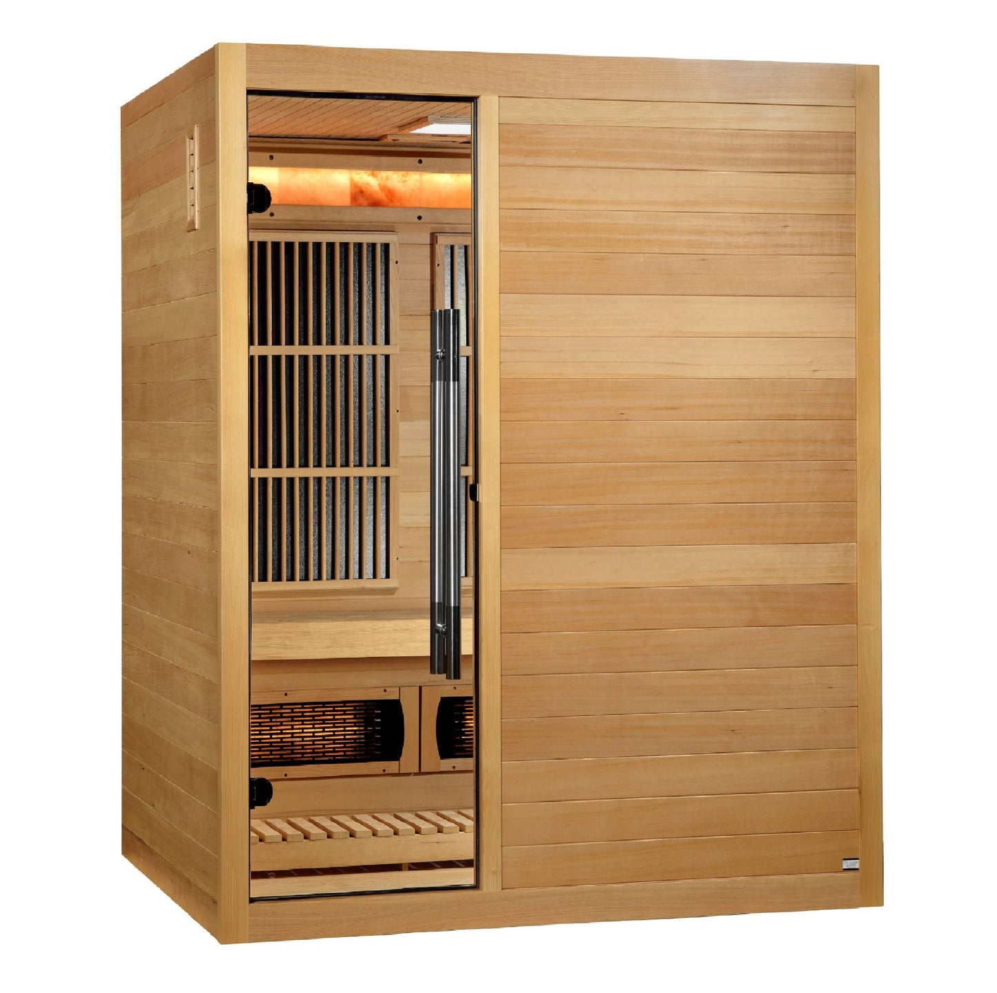 Golden Designs "Soria" 3 Person Hybrid Sauna (Indoor) Full Spectrum and Harvia Traditional Stove - GDI-8330-01