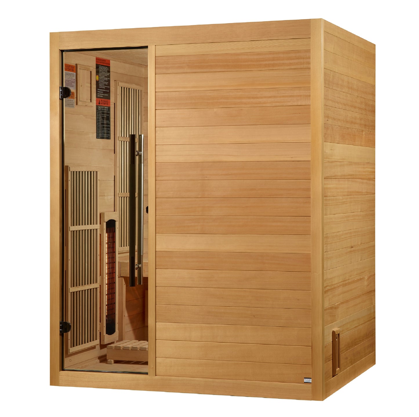 Golden Designs "Soria" 3 Person Hybrid Sauna (Indoor) Full Spectrum and Harvia Traditional Stove - GDI-8330-01