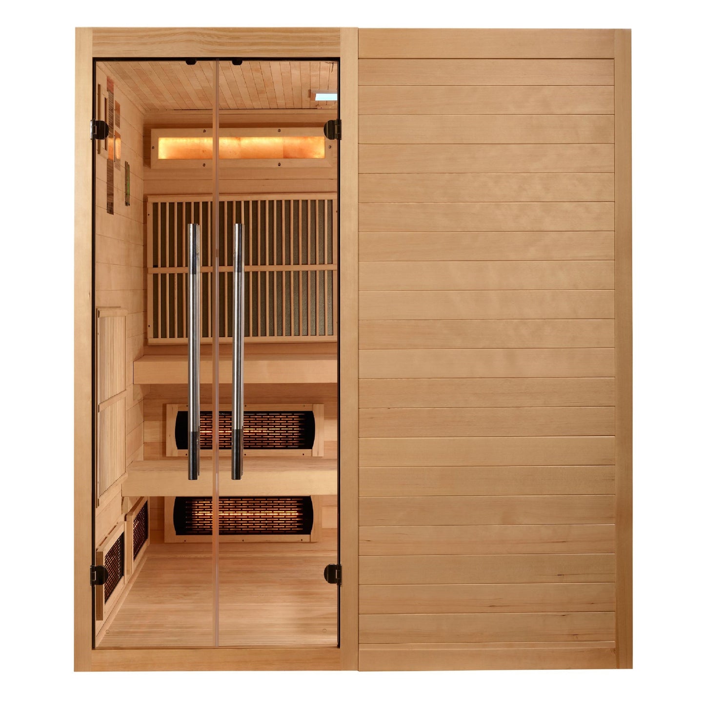 Golden Designs "Toledo" 6 Person Hybrid Sauna (Indoor) Full Spectrum and Harvia Traditional Stove  - GDI-8360-01