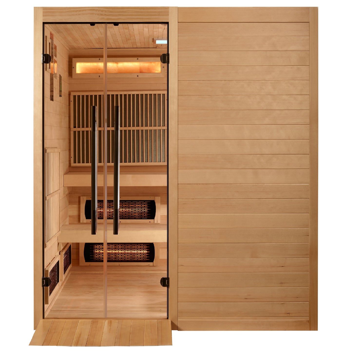 Golden Designs "Toledo" 6 Person Hybrid Sauna (Indoor) Full Spectrum and Harvia Traditional Stove  - GDI-8360-01