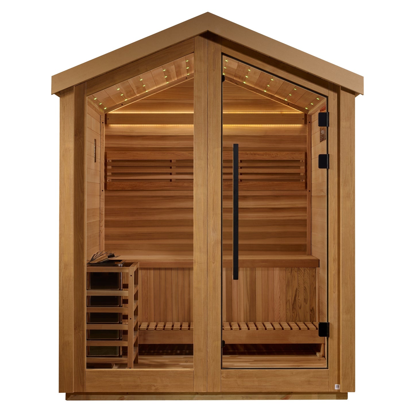 Golden Designs "Savonlinna" 3 Person Barn Outdoor Traditional Sauna  - GDI-8503-01