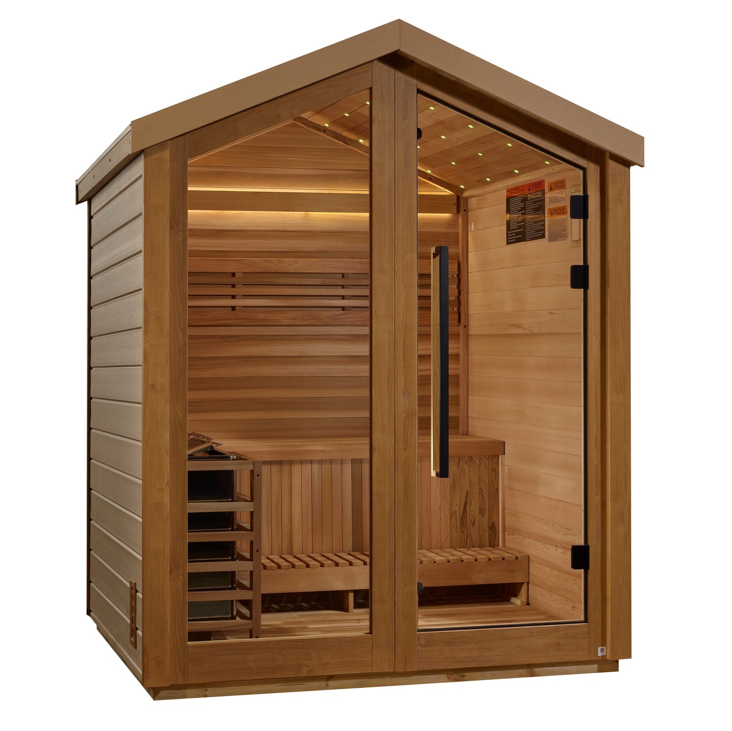 Golden Designs "Savonlinna" 3 Person Barn Outdoor Traditional Sauna  - GDI-8503-01
