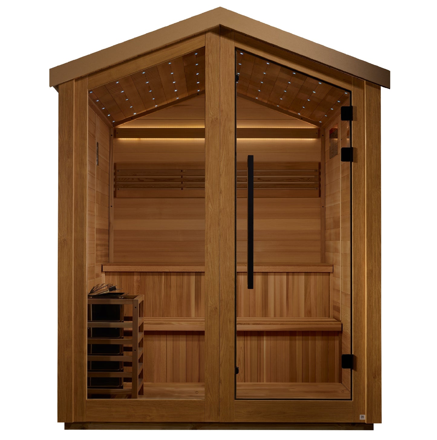 Golden Designs "Kaarina" 6 Person Barn Outdoor Traditional Sauna - GDI-8506-01