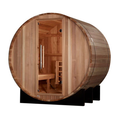 Golden Designs "St. Moritz" 2 Person Barrel Traditional Sauna - GDI-B002-01