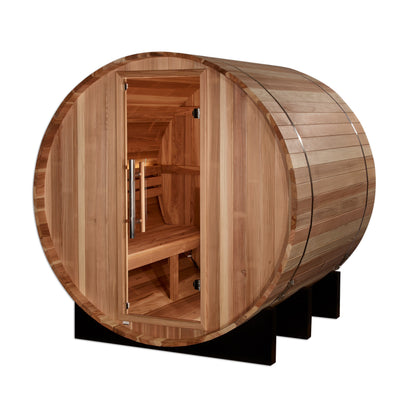 Golden Designs "St. Moritz" 2 Person Barrel Traditional Sauna - GDI-B002-01
