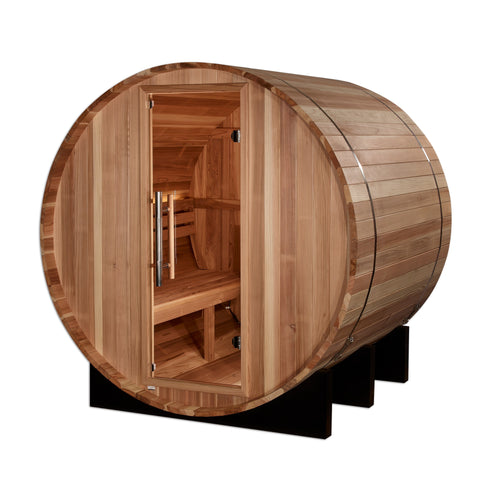 Golden Designs "St. Moritz" 2 Person Barrel Traditional Sauna - GDI-B002-01