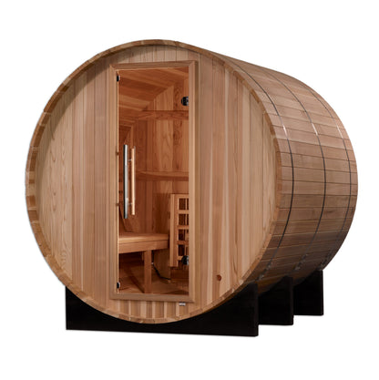 Golden Designs "Arosa" 4 Person Barrel Traditional Sauna  - GDI-B004-01