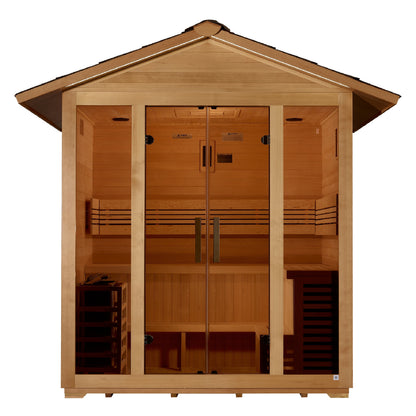 Golden Designs "Vorarlberg" 5 Person Traditional Outdoor Sauna  - GDI-8105-01