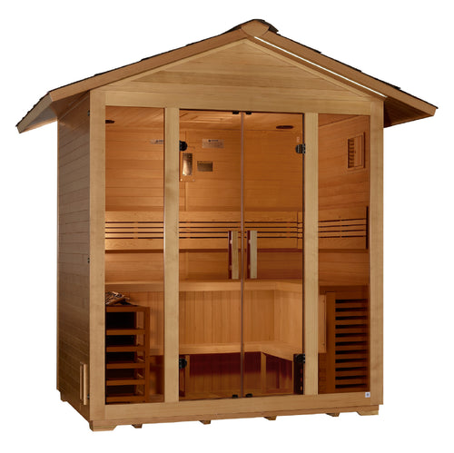 Golden Designs "Vorarlberg" 5 Person Traditional Outdoor Sauna  - GDI-8105-01