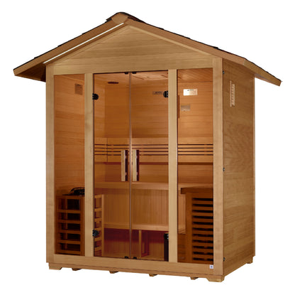 Golden Designs "Vorarlberg" 5 Person Traditional Outdoor Sauna  - GDI-8105-01