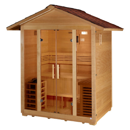 Golden Designs "Vorarlberg" 5 Person Traditional Outdoor Sauna  - GDI-8105-01