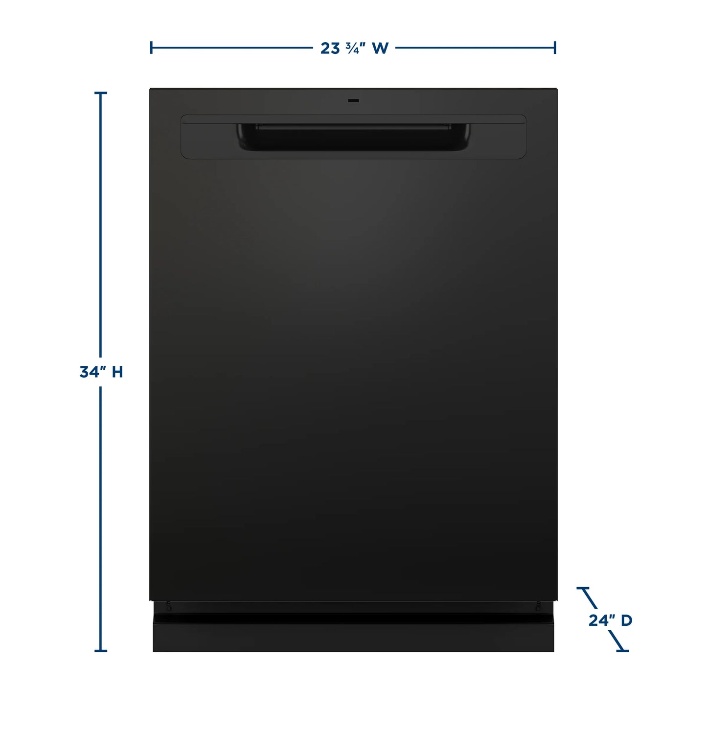 GE Appliances  Top Control with Stainless Steel Interior Dishwasher with Sanitize Cycle Black - GDP670SGVBB