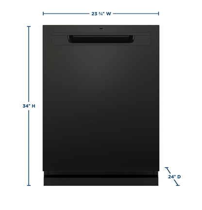 GE Appliances  Top Control with Stainless Steel Interior Dishwasher with Sanitize Cycle Black - GDP670SGVBB