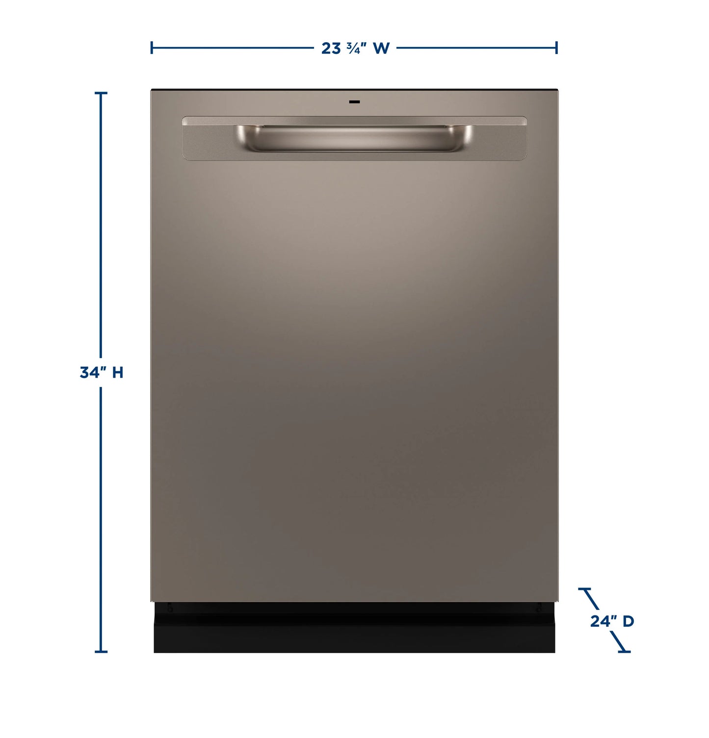 GE Appliances Fingerprint Resistant Top Control with Stainless Steel Interior Dishwasher with Sanitize Cycle Fingerprint Resistant Slate - GDP670SMVES