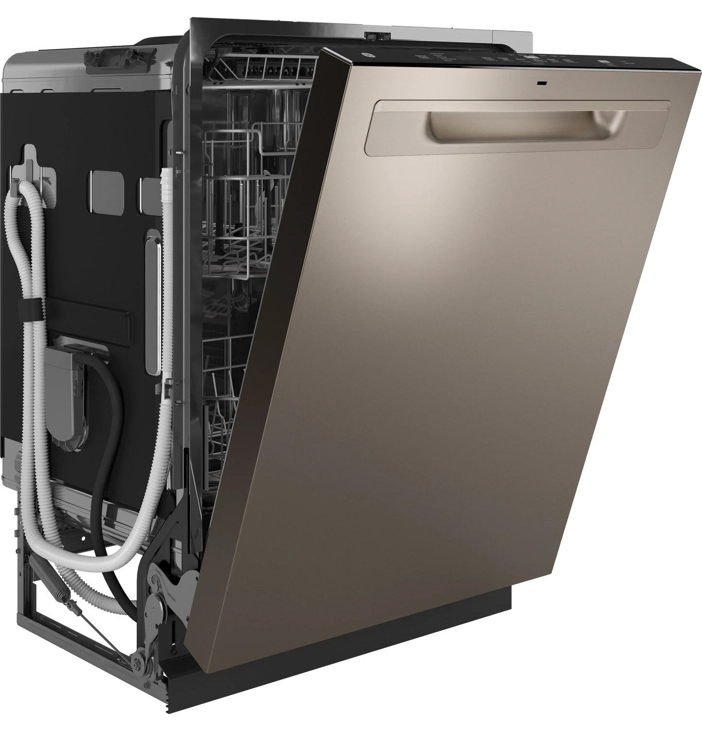 GE Appliances Fingerprint Resistant Top Control with Stainless Steel Interior Dishwasher with Sanitize Cycle Fingerprint Resistant Slate - GDP670SMVES