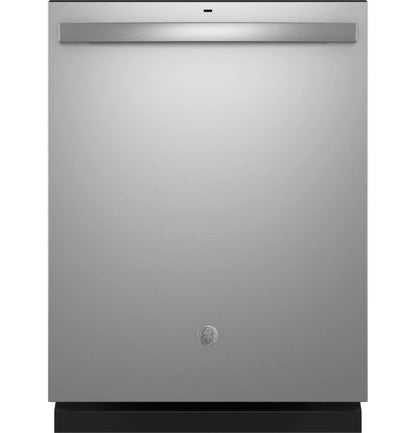 GE Appliances Top Control with Plastic Interior Dishwasher with Sanitize Cycle & Dry Boost Fingerprint Resistant Stainless - GDT550PYRFS