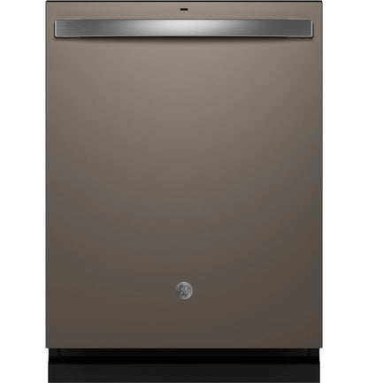 GE Appliances  Fingerprint Resistant Top Control with Stainless Steel Interior Dishwasher with Sanitize Cycle Fingerprint Resistant Slate - GDT650SMVES