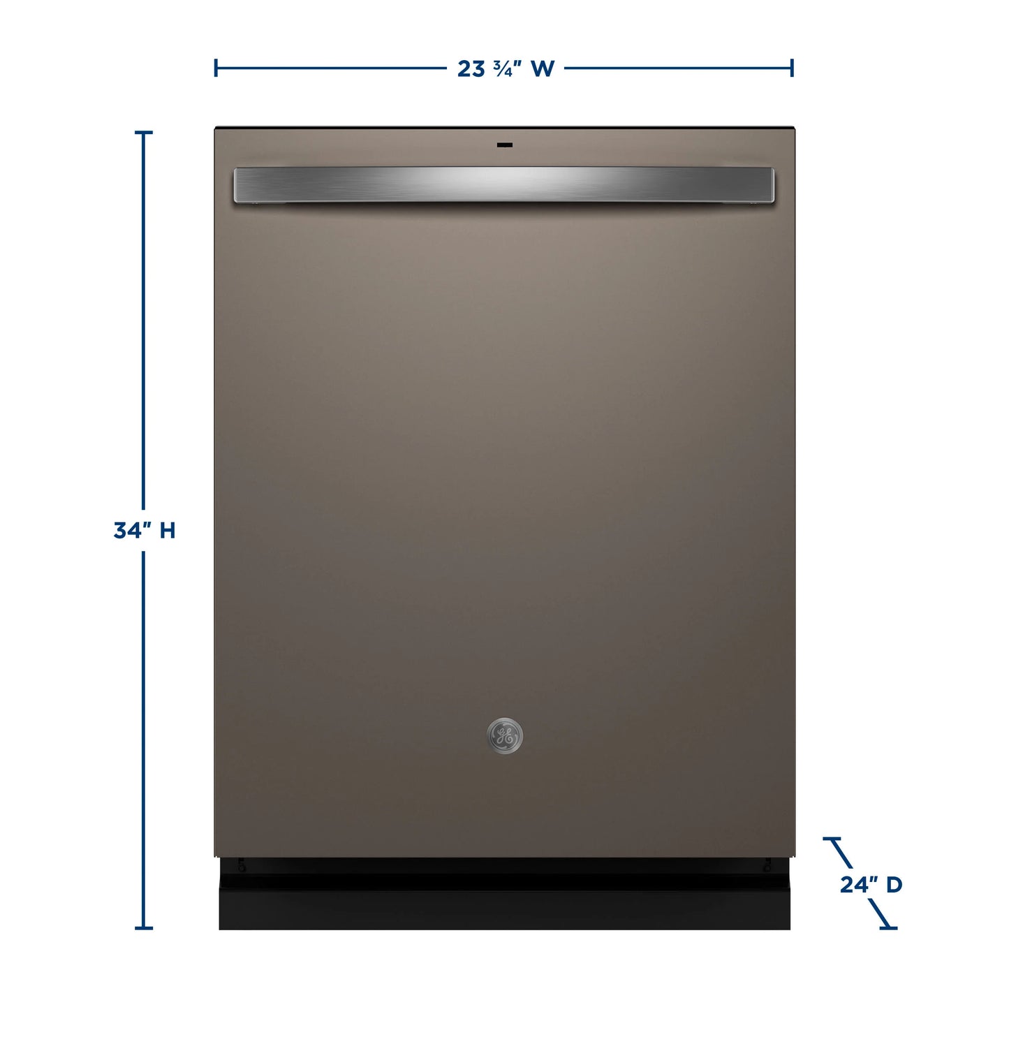 GE Appliances  Fingerprint Resistant Top Control with Stainless Steel Interior Dishwasher with Sanitize Cycle Fingerprint Resistant Slate - GDT650SMVES