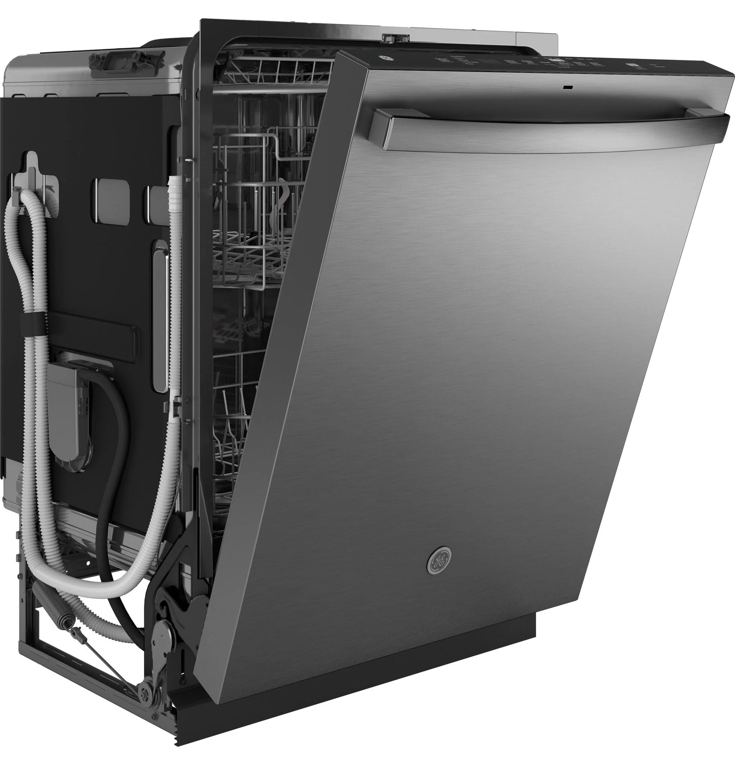 GE Appliances Fingerprint Resistant Top Control with Stainless Steel Interior Dishwasher with Sanitize Cycle Fingerprint Resistant Stainless - GDT650SYVFS