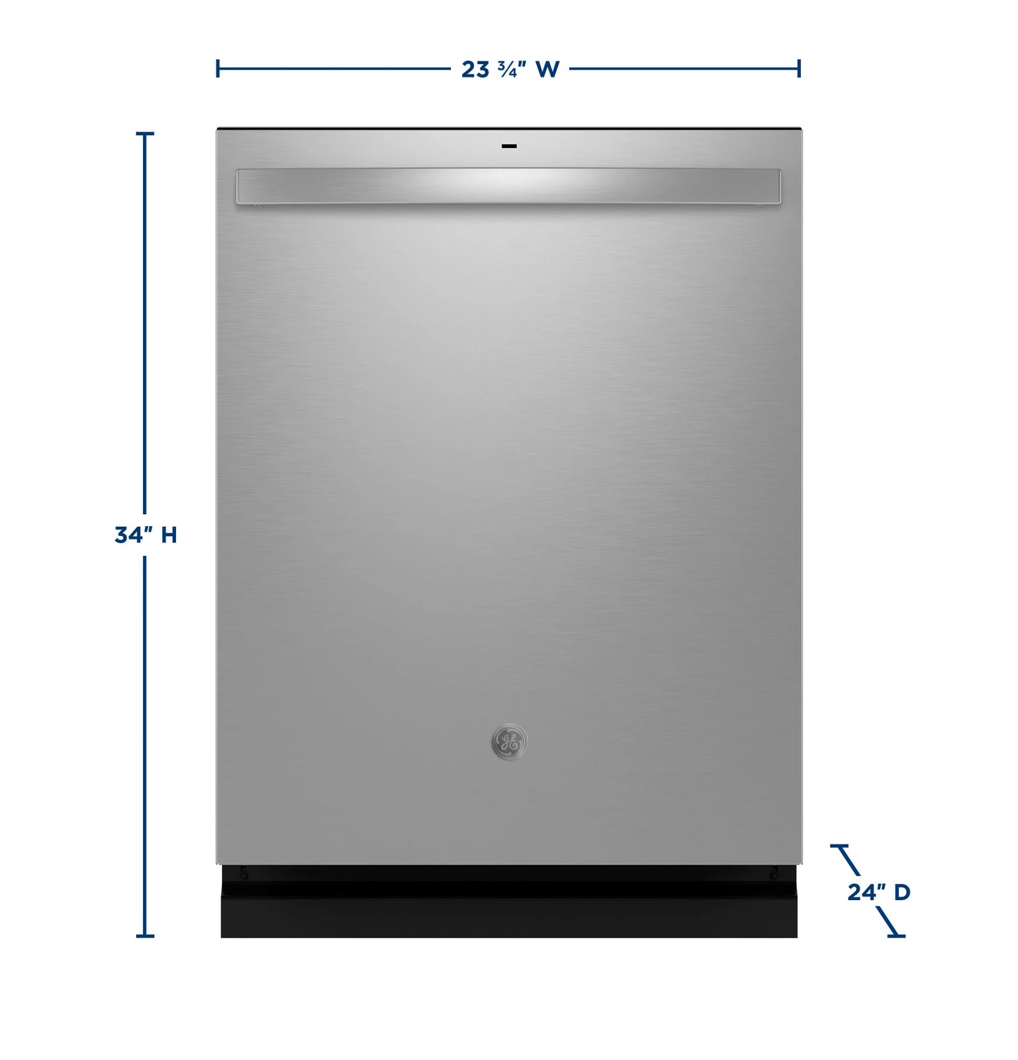 GE Appliances Fingerprint Resistant Top Control with Stainless Steel Interior Dishwasher with Sanitize Cycle Fingerprint Resistant Stainless - GDT650SYVFS