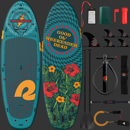 Retrospec Weekender Crew XL Multi-Person Inflatable Stand Up Paddle Board 15’ - 5744