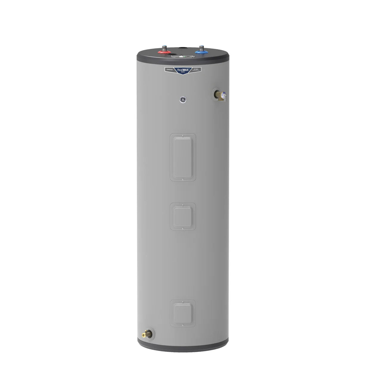 GE40T08DAT 40 Gallon Tall 4500W Electric Water Heater Gray