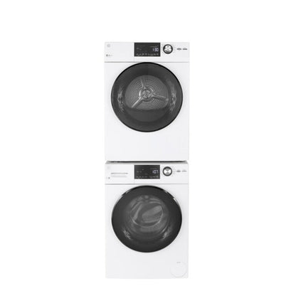 GE Appliances  24" 4.3 Cu.Ft. Front Load Vented Electric Dryer with Stainless Steel Basket White - GFD14ESSNWW