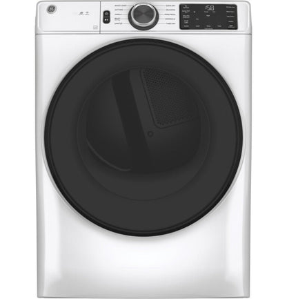 GE Appliances  7.8 cu. ft. Capacity Smart Front Load Gas Dryer with Sanitize Cycle White - GFD55GSSNWW