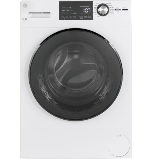 GE Appliances 24" 2.4 Cu. Ft. Front Load Washer with Steam White - GFW148SSMWW