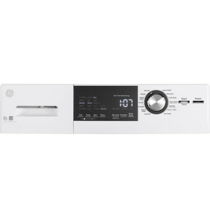 GE Appliances 24" 2.4 Cu. Ft. Front Load Washer with Steam White - GFW148SSMWW