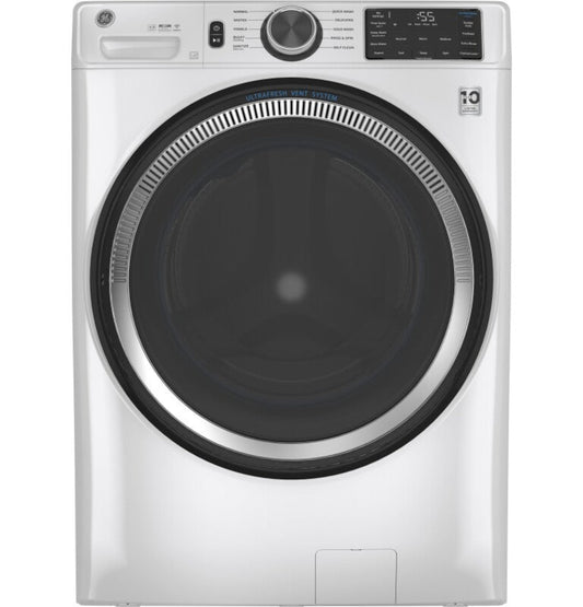 GE Appliances  4.8 cu. ft. Capacity Smart Front Load Washer with UltraFresh Vent System with OdorBlock and Sanitize w/Oxi White - GFW550SSNWW