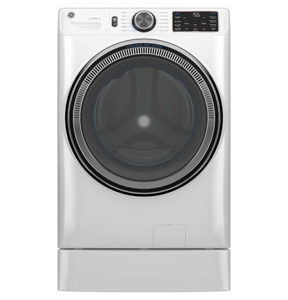 GE Appliances  5.0 cu. ft. Capacity Smart Front Load Steam Washer with SmartDispense UltraFresh Vent System with OdorBlock and Steam White - GFW655SSVWW