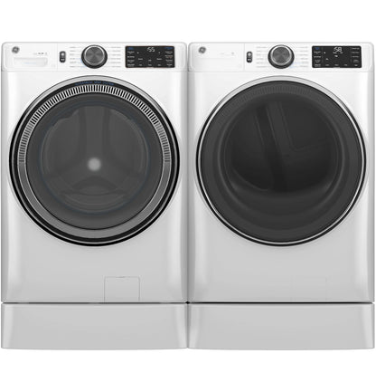 GE Appliances  5.0 cu. ft. Capacity Smart Front Load Steam Washer with SmartDispense UltraFresh Vent System with OdorBlock and Steam White - GFW655SSVWW