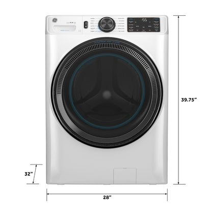 GE Appliances  5.0 cu. ft. Capacity Smart Front Load Steam Washer with SmartDispense UltraFresh Vent System with OdorBlock and Steam White - GFW655SSVWW